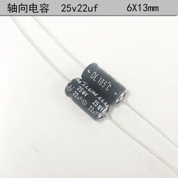  10 шт. Оригинальный электролитический конденсатор Elum с осевой гетерополярностью 35 В 50 В 63 В 25 В 22 мкФ 6x13 мм