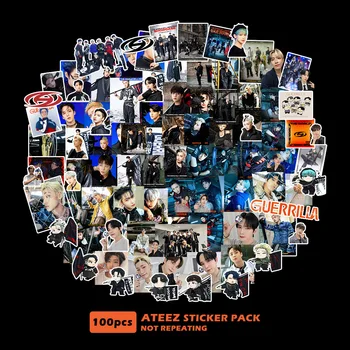  100 шт./комплект Kpop ATEEZ Наклейки THE WORLD EP.1 MOVEMENT Фотоальбом Липкая бумага