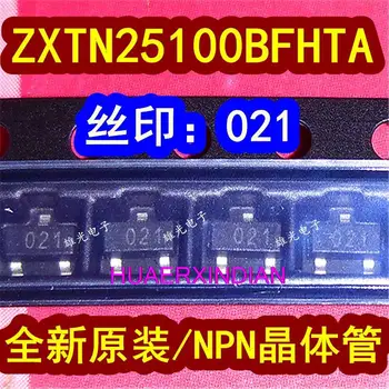 10PCS Новый оригинальный ZXTN25100BFHTA 021 SOT23 NPN