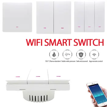  1Gang Tuya Smart Switch WiFi Плюшевый кнопочный переключатель переменного тока 100-240 В 2400 Вт Автоматизация умного дома работает с Alexa Google Home