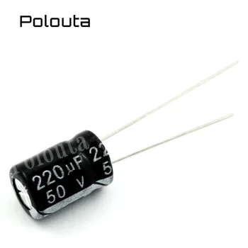  20 шт./лот Компоненты алюминиевого электролизного конденсатора Polouta с прямым штекером 2. 2 мкФ 3. Комплект платиновых конденсаторов 3 мкФ 4,7 мкФ 400/250 В