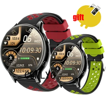  3 в 1 для KUMI GW5 Ремешок Смарт-часы Силиконовый мягкий спортивный ремень Защитная пленка для экрана
