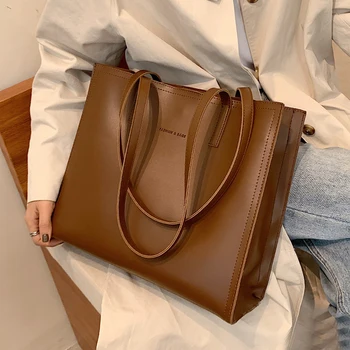   3 слоя большие кожаные сумки для женщин 2024 Trend Design Commuter Work A4 Shoulder Side Bag Office Ladies Handbags