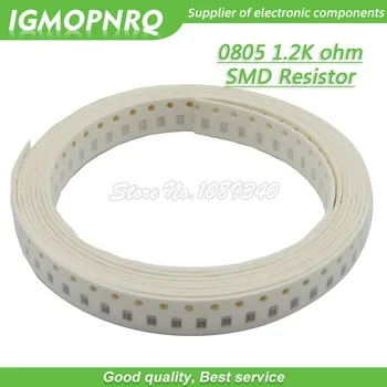  300 шт. 0805 SMD Резистор 1,2 кОм Чип-резистор 1/8 Вт 1,2 К 1K2 Ом 0805-1,2 K