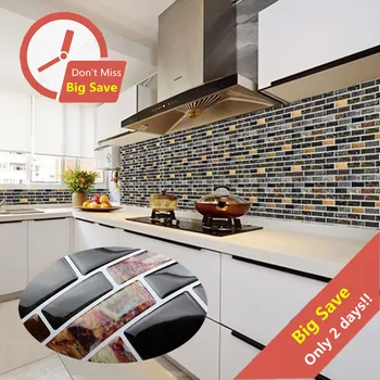  313 * 310 мм / шт. 3D мозаичные наклейки для кухни и ванной комнаты ремонт водонепроницаемые декоративные фотообои виниловые самоклеящиеся обои