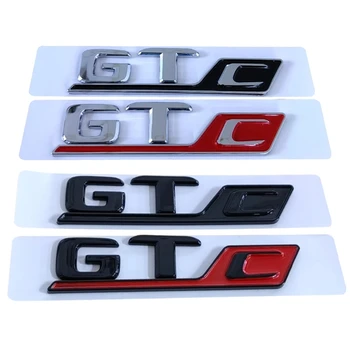  3d ABS Черный хром Красный GT C Логотип GTC Буквы Именная табличка Наклейка Багажник Автомобиль Эмблема Значок Для Mercedes AMG GTC Наклейка Аксессуары