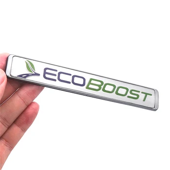  3D Металл Ecoboost Автомобиль Внедорожник Грузовик Боковое крыло Задний багажник Эмблема Значок Наклейка Наклейки для Ford S-MAX Ecoboost Двигатель Стайлинг автомобиля