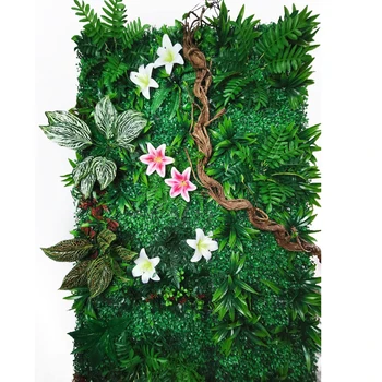  40 × 60 см искусственный газон с растениями для украшения дома лилия свадьба для настенной панели висячий дисплей