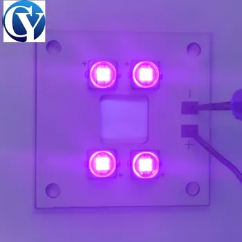  40 Вт УФ-светодиодный модуль 6565 6868 365 нм 385 нм 395 нм 405 нм для отверждения печати вентилятор охлаждения небольших ламп