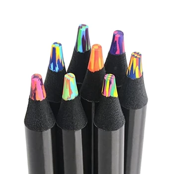 8 цветов радужные карандаши для взрослых, разноцветные карандаши для художественного рисования, раскрашивания, скетчинга