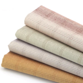  DIY Япония Маленькая ткань группы Ткань, окрашенная пряжей, для шитья ручной работы Пэчворк Квилтинг, сетка полоса точка 50 * 140 см