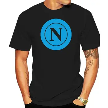  Fm10 Мужская футболка Неаполь Логотип Чемпионат Неаполь Футбол Спорт Футболка с короткими рукавами