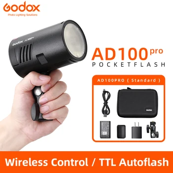 Godox AD100pro 100Ws Наружная вспышка Speedlight 2.4G Wireless X AD100 PRO Карманная вспышка для Sony Nikon Canon Fujifilm