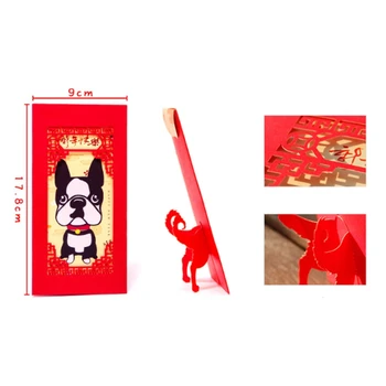  H55A 6 шт. Полый конверт для заполнения денег Китайская традиция Хунбао Подарок Подарок