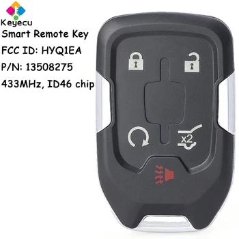  KEYECU Smart Remote Car Key с 5 кнопками 433 МГц ID46 Чип для GMC Acadia Terrain 2018 2019 2020 2021 Fob FCC: HYQ1EA, 13508275
