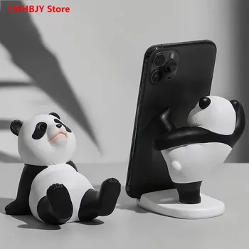  LMHBJY Симпатичная креативная подставка для мобильного телефона Panda Tnick Орнамент Настольный дом Планка Орнамент Подарок Подарок