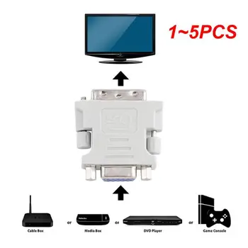  Mini DVI-I 24 + 5-контактный папа на VGA HD15-контактный женский адаптер преобразователь Plug And Play Для ТВ ЭЛТ мониторы Проекторы Компьютер