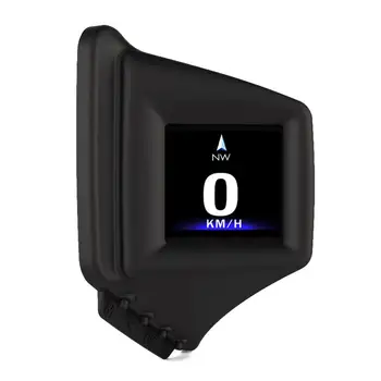  OBD GPS Dual System Проекционный дисплей Дисплей Авто Цифровой Hud GPS Спидометр 2 дюйма ЖК-дисплей Сигнализация превышения скорости Автомобильный проектор скорости