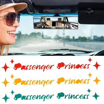  Passenger Princess Наклейка Забавные автомобильные наклейки Наклейка Зеркало заднего вида Окно Виниловые буквенные наклейки для женщин Девушки Автомобильные аксессуары