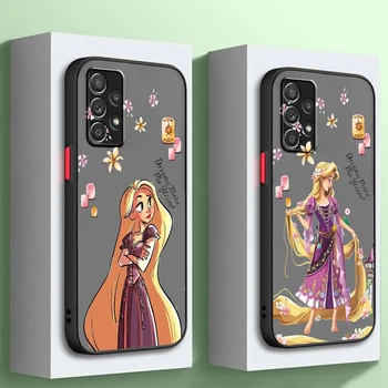  Princess Tangled Рапунцель Матовый полупрозрачный для Samsung Note 20 10 A03 A54 A31 A22 A70 A34 A14 A24 A04 5G Чехол для телефона