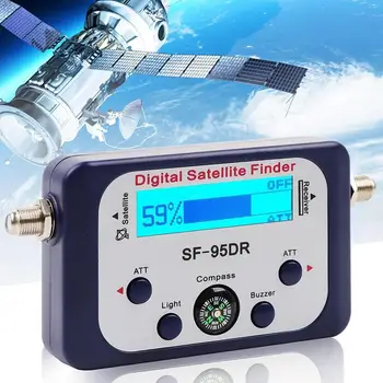  SF-95DRL Цифровой спутниковый детектор для кемпинга | Кемпинг Спутниковые сигналы Искатели для Dish Network ЖК-дисплей с подсветкой