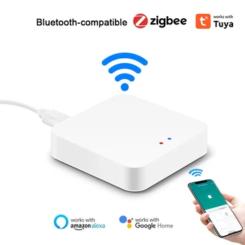  Tuya Smart Home 3.0 Gateway Hub 2.4G WiFi Беспроводной проводной мост Smart Life APP Пульт дистанционного управления для Alexa Home
