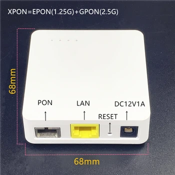  XPON Minni ONU 68MM XPON EPON1.25G/GPON2.5G G/EPON Английский модем ONU FTTH модем G/EPON совместимый маршрутизатор Версия ONU MINI68*68MM
