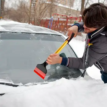   Автомобильный скребок для льда Лопата для уборки снега ПВХ ПП из алюминиевого сплава Автомобильное лобовое стекло Скребок для уборки снега Зимние аксессуары