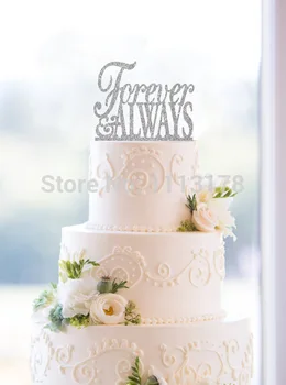  Акриловый блестящий топпер для торта навсегда и всегда - Custom Birthday свадебный детский душ топперы для торта украшения для вечеринки