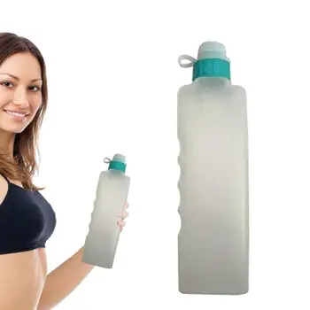  Бутылки для воды сжимают хоккейную спортивную бутылку Велосипедные бутылки с крышкой с выдвижной крышкой для футбольного бокса на открытом воздухе