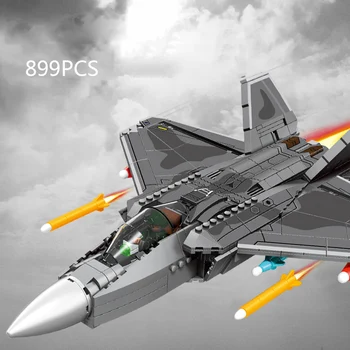  Вооруженные силы США F-22 Истребитель Raptor Batisbricks Строительный блок Модель WW2 ВВС Фигурки Кирпичи Игрушки для мальчиков Подарки