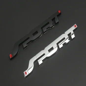  Для Ford Focus Fiesta MK2 MK5 MK3 Автомобильные аксессуары Наклейка Металлический 3D Хром Черный Авто Багажник Гонки Спорт Буква Стиль Значок