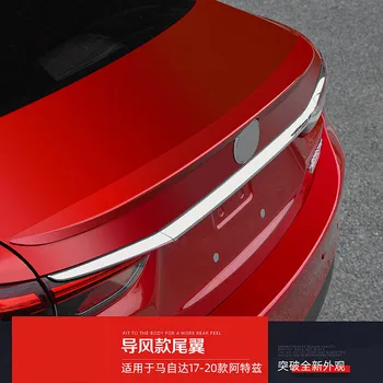 Для Mazda Artz высокое качество 2017-2020 ABS Пластик Неокрашенный цвет Задний спойлер Крыло Крышка багажника Крышка автомобиля Стайлинг