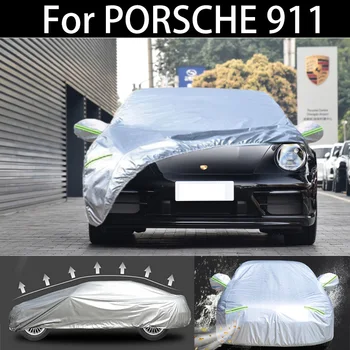  Для PORSCHE 911 автомобильный чехол пыленепроницаемый на открытом воздухе в помещении УФ снег устойчивый к солнцу и дождю водонепроницаемый чехол от града для автомобиля