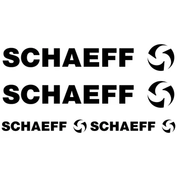  Для логотипа SCHAEFF XL Aufkleber наклейка мешок экскаватор 4 наклейки Стайлинг автомобиля