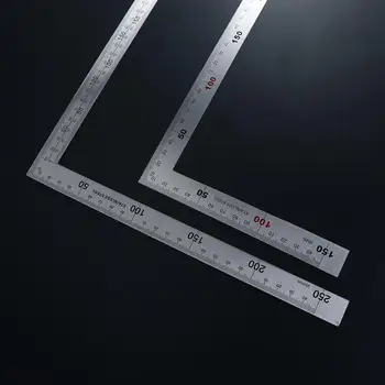  Инструменты Измерительный инструмент Металл Нержавеющая сталь Школьные принадлежности Линейка 90 градусов Прямая линейка 90 градусов Угловая линейка L-образная линейка