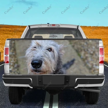  Ирландский волкодав Собака автомобильная наклейка грузовик задняя хвостовая модификация на заказ подходит для внедорожника автомобильный грузовик наклейка наклейка
