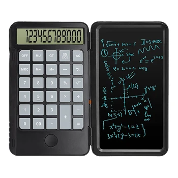  калькулятор, 12-значный дисплей со стираемым письменным столом, ручной многофункциональный калькулятор для школьного офиса