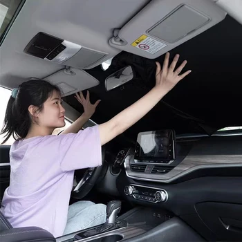   Козырек козырька лобового стекла автомобиля - блокирует ультрафиолетовые лучи, обеспечивает защиту от солнца и теплоизоляцию