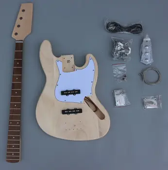  Комплект для электрогитары Бас-гитара Гриф 20 ладов Накладка грифа из липы DIY TZ-48