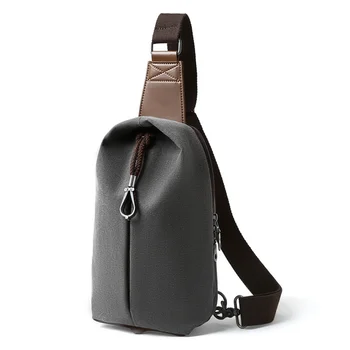  Нагрудная сумка для мужчин Новая многофункциональная сумка через плечо с противоугонной защитой от кражи Ретро повседневная деловая полиэстер PU Модные пакеты