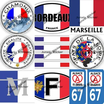  Наклейки с печатью братства Свободы Франции Флаг F Герб Флаг Овальная наклейка Флаг Бордо Флаг Франции Виниловая наклейка