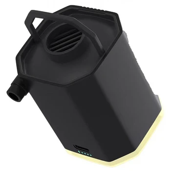  Наружный воздушный насос Открытый портативный электрический надувной насос Черный ABS для матрасника Кемпинг