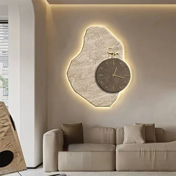 Настенные часы Современный дизайн Настенные часы Украшение гостиной Декор столовой Мода Креативные Advanced Sense Настенные часы