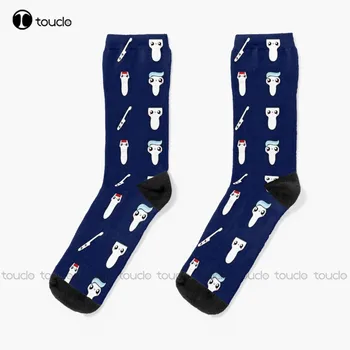  Новые забавные ультразвуковые подарки Sonosquad Navy By Sonogiggles Носки Теплые носки Персонализированные пользовательские носки унисекс для взрослых