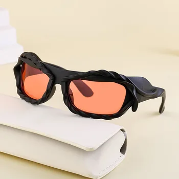  Новые солнцезащитные очки специальной формы в спортивном стиле Y2K для мужчин Кружевные солнцезащитные очки для женщин 2024 Европейские и американские очки