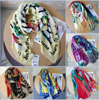  Оригинальный внешнеторговый заказ: Испания Desigual Уникальный дизайн Модный шарм Удобный вышитый женский шарф