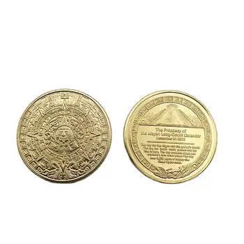  Пирамида Майя Памятная Монета Золото Серебро Коллекция Ремесла Монета Украшение Дома Аксессуары Подарок