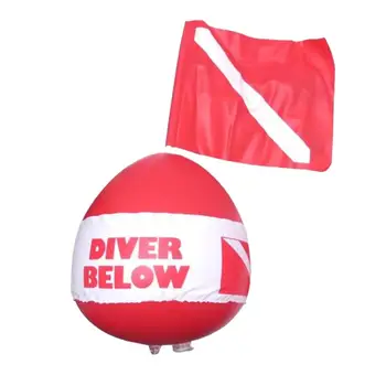 Поплавок для дайвинга с дайв-флагом для подводного плавания Надводная сигнализация Пляжный дайвинг