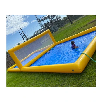  Популярное надувное волейбольное поле / портативный надувной теннисный корт / надувные волейбольные спортивные мероприятия на открытом воздухе